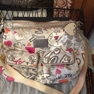Coach Poppy Grafitti Hobo Handbag